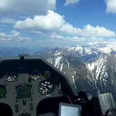 Flugwegposition um 14:21:31: Aufgenommen in der Nähe von Mittersill, Österreich in 2473 Meter